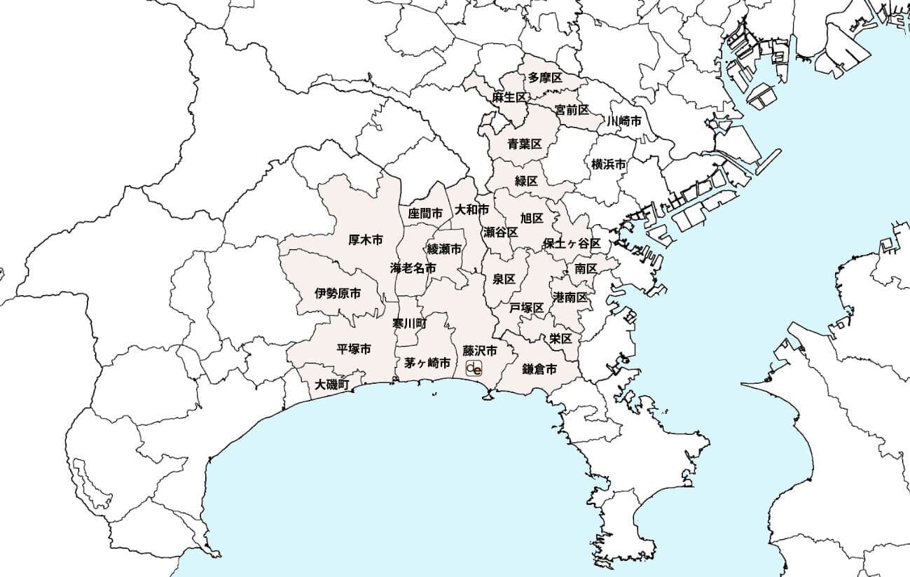 工事施工範囲地図