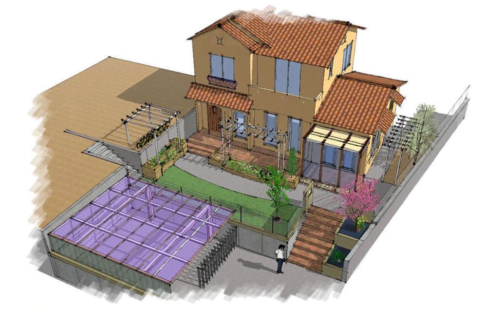 綾瀬市K様邸ガーデンリノベーションパース