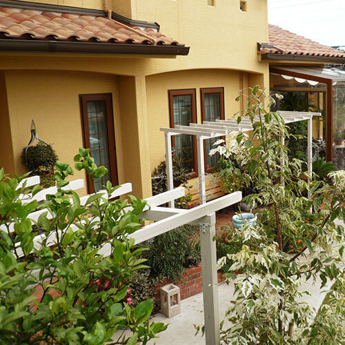 高台から見た施工後