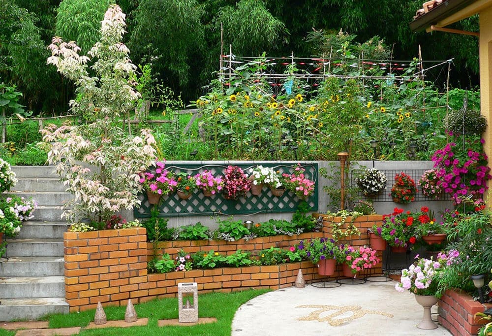 花壇のみの状態