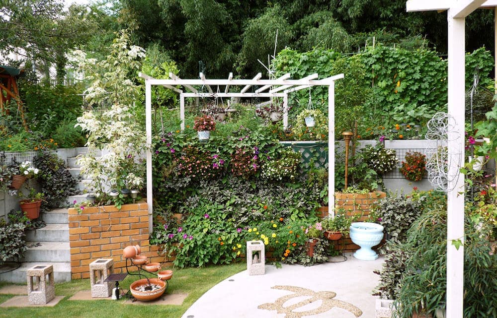 メインパーゴラ施工後