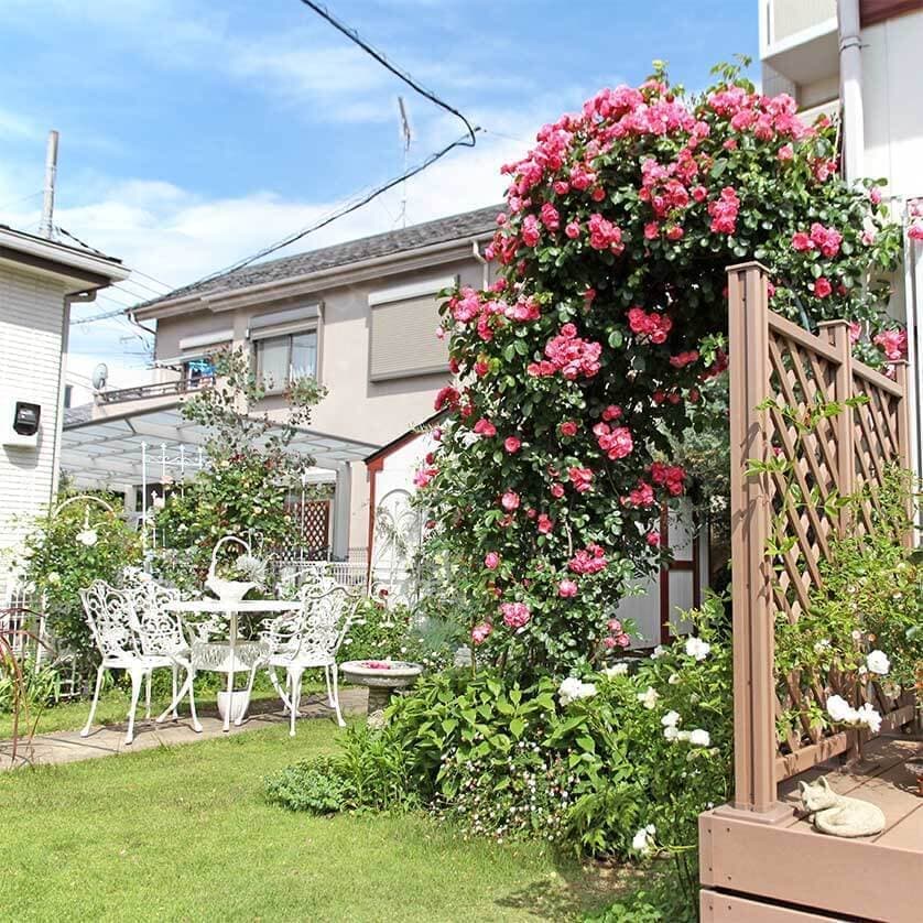 人工芝による玄関マット