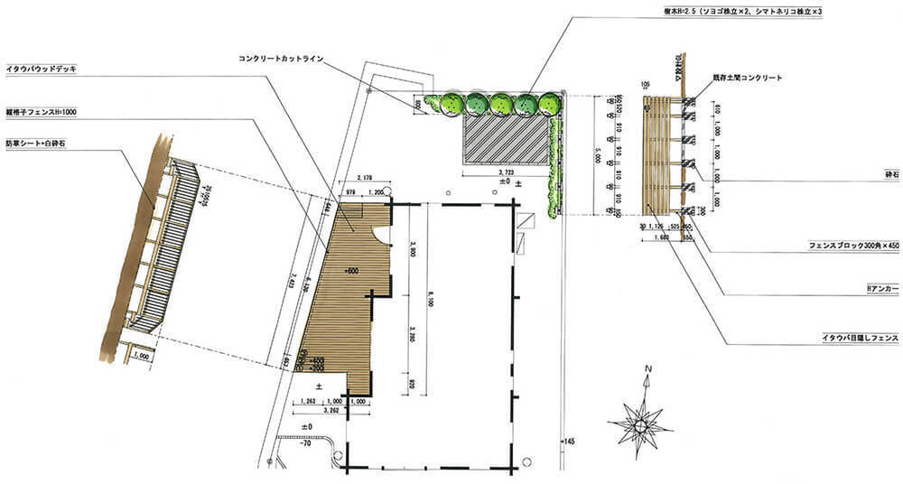 清川村Y様邸第二期平面図・立面図