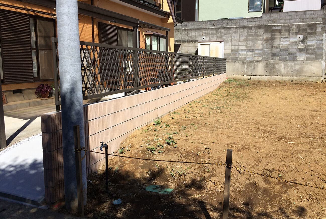 施工後フェンス