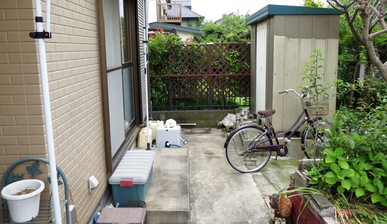 施工前のお庭