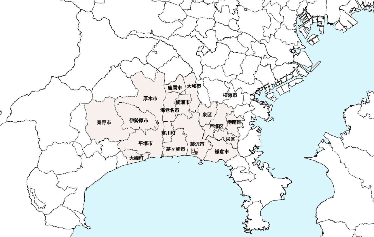 工事施工範囲地図